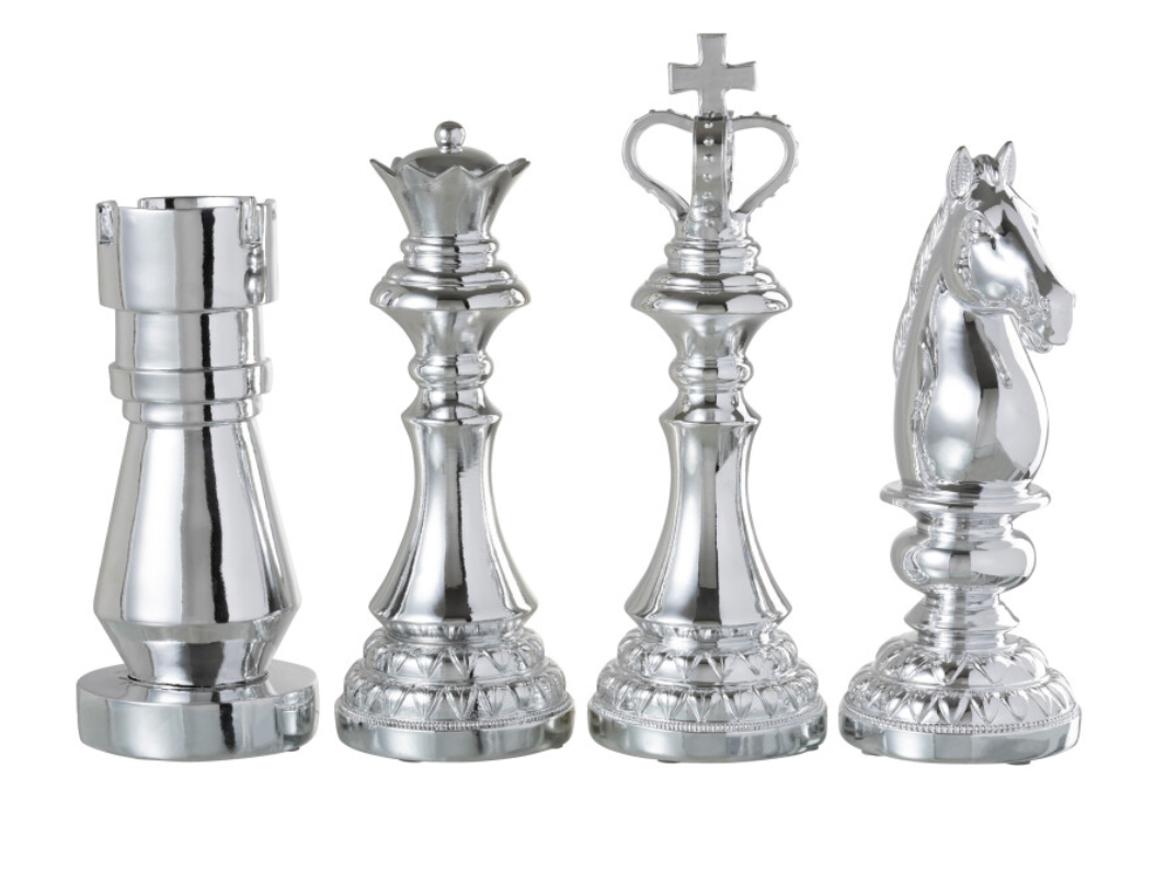 Dekoracija Chess (4vnt) 39cm aukštis