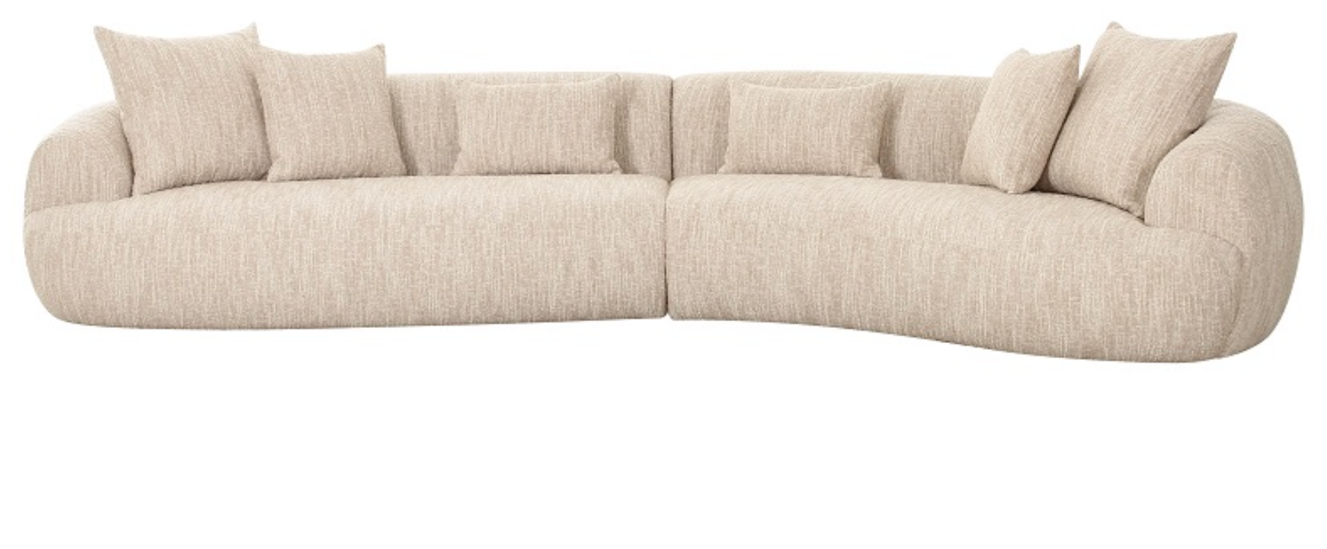 Sofa Carwell Beige Boucle
