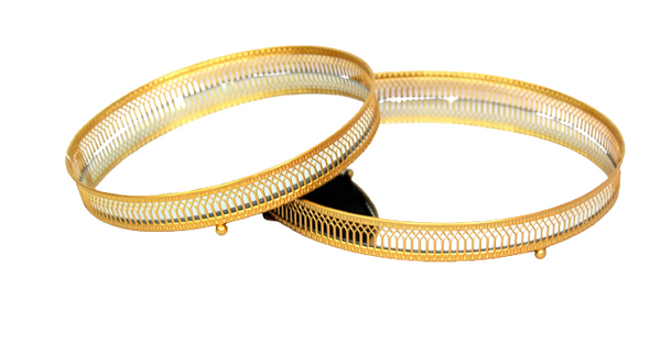 Veidrodinis Padėklas Golden Ø25cm
