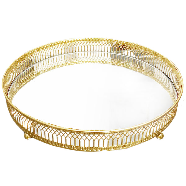 Veidrodinis Padėklas Golden Ø25cm